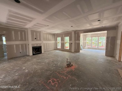 Now available and nearing completion, the 'Lindie' single level on Foxfire Golf and Country Club in North Carolina - for sale on GolfHomes.com, golf home, golf lot