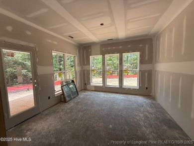 Now available and nearing completion, the 'Lindie' single level on Foxfire Golf and Country Club in North Carolina - for sale on GolfHomes.com, golf home, golf lot
