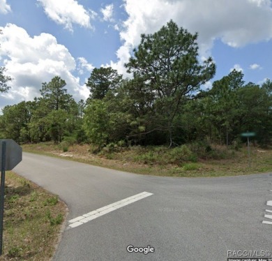 Great, oversized corner lot in a growing area of Citrus on Pine Ridge Community Golf and Country Club in Florida - for sale on GolfHomes.com, golf home, golf lot
