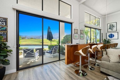 Walls of glass frame panoramic southern views of lake, fairway on PGA West Private Golf Courses in California - for sale on GolfHomes.com, golf home, golf lot