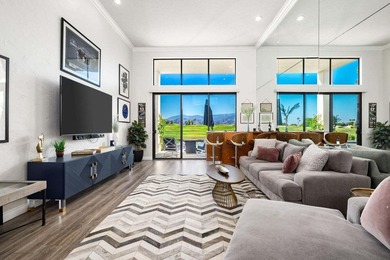 Walls of glass frame panoramic southern views of lake, fairway on PGA West Private Golf Courses in California - for sale on GolfHomes.com, golf home, golf lot