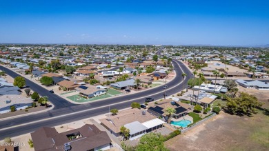 Enjoy the best of active adult living in this charming 3-bedroom on Sun City Country Club in Arizona - for sale on GolfHomes.com, golf home, golf lot