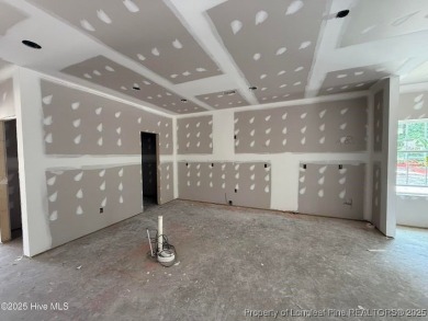 Now available and nearing completion, the 'Emeline' single level on Foxfire Golf and Country Club in North Carolina - for sale on GolfHomes.com, golf home, golf lot
