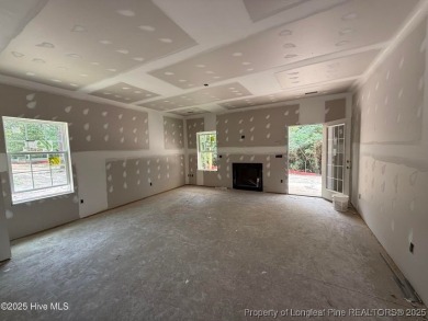 Now available and nearing completion, the 'Emeline' single level on Foxfire Golf and Country Club in North Carolina - for sale on GolfHomes.com, golf home, golf lot