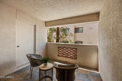 Discover comfort and style in this upgraded 2-bed, 1-bath corner on Arizona Biltmore Golf and Country Club in Arizona - for sale on GolfHomes.com, golf home, golf lot