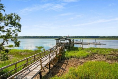 Welcome home to this coastal gem, just approximately a 75-yard on Sapelo Hammock Golf Club in Georgia - for sale on GolfHomes.com, golf home, golf lot