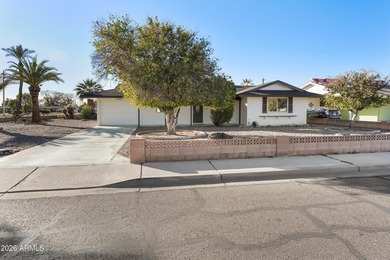 Looking for a HUGE lot? Welcome to this upgraded 2-bedroom on Sun City Lakes West and East in Arizona - for sale on GolfHomes.com, golf home, golf lot