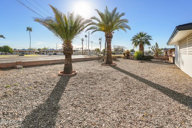 Looking for a HUGE lot? Welcome to this upgraded 2-bedroom on Sun City Lakes West and East in Arizona - for sale on GolfHomes.com, golf home, golf lot