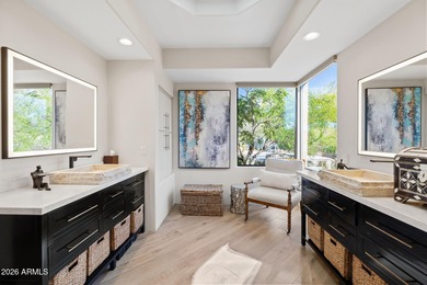 Experience modern desert luxury in this completely updated on The Boulders Resort Golf Club in Arizona - for sale on GolfHomes.com, golf home, golf lot