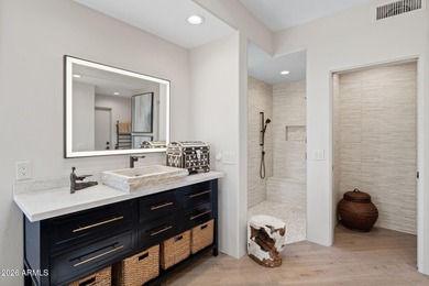 Experience modern desert luxury in this completely updated on The Boulders Resort Golf Club in Arizona - for sale on GolfHomes.com, golf home, golf lot