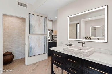 Experience modern desert luxury in this completely updated on The Boulders Resort Golf Club in Arizona - for sale on GolfHomes.com, golf home, golf lot