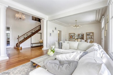 Inside exclusive gates of Canyon Gate, this elegant golf villa on Canyon Gate Country Club in Nevada - for sale on GolfHomes.com, golf home, golf lot