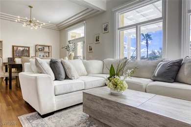 Inside exclusive gates of Canyon Gate, this elegant golf villa on Canyon Gate Country Club in Nevada - for sale on GolfHomes.com, golf home, golf lot