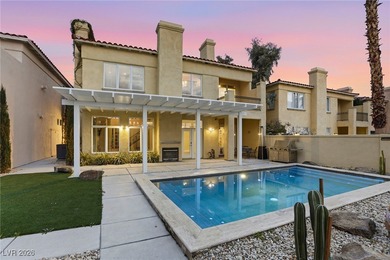 Inside exclusive gates of Canyon Gate, this elegant golf villa on Canyon Gate Country Club in Nevada - for sale on GolfHomes.com, golf home, golf lot