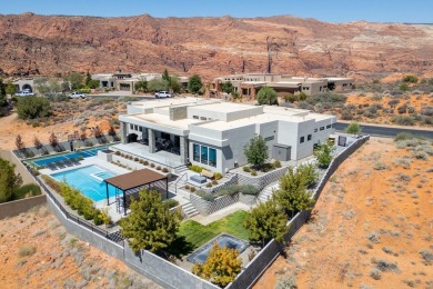 Entering through the striking metal-glass front door into a on The Ledges Golf Club in Utah - for sale on GolfHomes.com, golf home, golf lot