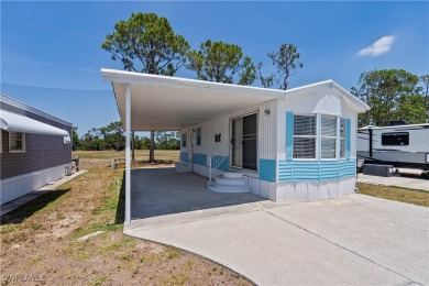Welcome to this cozy and efficient 1-bedroom manufactured home on Del Tura Golf and Country Club in Florida - for sale on GolfHomes.com, golf home, golf lot
