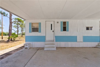 Welcome to this cozy and efficient 1-bedroom manufactured home on Del Tura Golf and Country Club in Florida - for sale on GolfHomes.com, golf home, golf lot