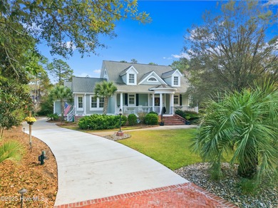 Nestled on over 1 1/2 acres in a beautiful maritime forest on Lockwood Folly Country Club in North Carolina - for sale on GolfHomes.com, golf home, golf lot