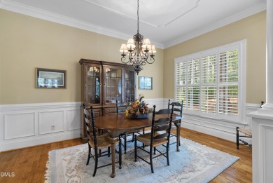 This French Provincial, Ammons' Model Home in Heritage sits on on Heritage Golf Club in North Carolina - for sale on GolfHomes.com, golf home, golf lot