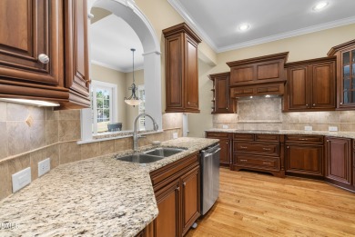 This French Provincial, Ammons' Model Home in Heritage sits on on Heritage Golf Club in North Carolina - for sale on GolfHomes.com, golf home, golf lot
