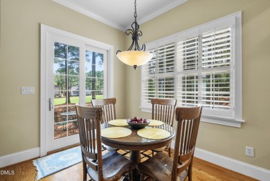 This French Provincial, Ammons' Model Home in Heritage sits on on Heritage Golf Club in North Carolina - for sale on GolfHomes.com, golf home, golf lot