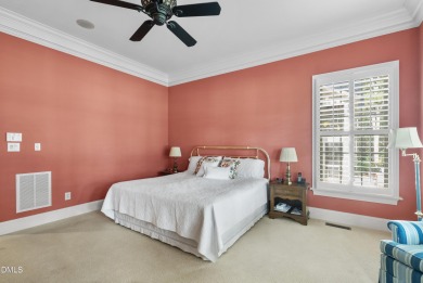This French Provincial, Ammons' Model Home in Heritage sits on on Heritage Golf Club in North Carolina - for sale on GolfHomes.com, golf home, golf lot