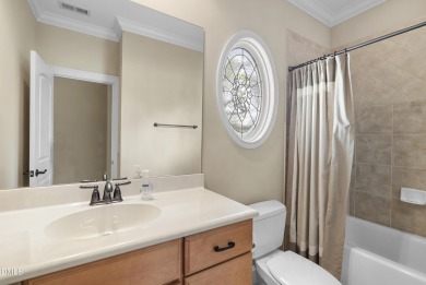 This French Provincial, Ammons' Model Home in Heritage sits on on Heritage Golf Club in North Carolina - for sale on GolfHomes.com, golf home, golf lot