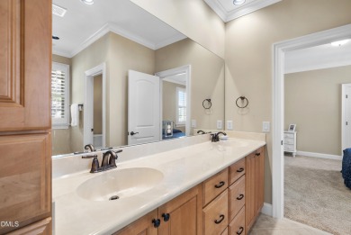 This French Provincial, Ammons' Model Home in Heritage sits on on Heritage Golf Club in North Carolina - for sale on GolfHomes.com, golf home, golf lot