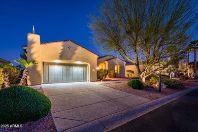 Step into refined luxury with this exquisite 2-bedroom + Den on Corte Bella Golf Club in Arizona - for sale on GolfHomes.com, golf home, golf lot