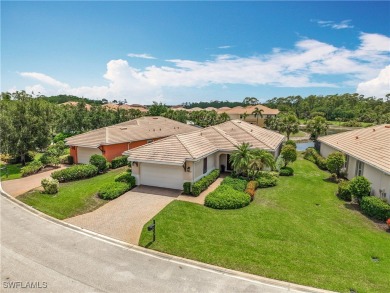 This home has a brand-New Roof! Stunning Panoramic Lake & Golf on Pelican Preserve Golf Club in Florida - for sale on GolfHomes.com, golf home, golf lot