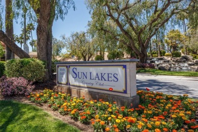 Located in the sought-after 55+ SUN LAKES COUNTRY CLUB, a gated on Sun Lakes Country Club in California - for sale on GolfHomes.com, golf home, golf lot