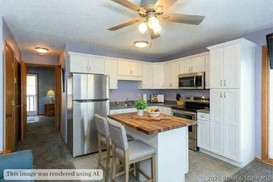 Enjoy effortless lake living in this well-kept, turn-key 1 bed on Sycamore Creek Golf Club in Missouri - for sale on GolfHomes.com, golf home, golf lot