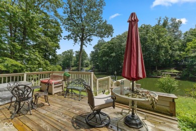 Nestled on the tranquil shores of a private lake, this elegant on Foxcliff Golf Club in Indiana - for sale on GolfHomes.com, golf home, golf lot