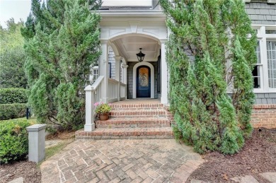 Presenting a traditional cedar shake Hamptons style home on St. Ives Golf and Country Club in Georgia - for sale on GolfHomes.com, golf home, golf lot
