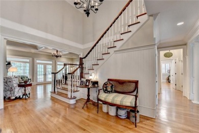 Presenting a traditional cedar shake Hamptons style home on St. Ives Golf and Country Club in Georgia - for sale on GolfHomes.com, golf home, golf lot