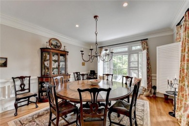 Presenting a traditional cedar shake Hamptons style home on St. Ives Golf and Country Club in Georgia - for sale on GolfHomes.com, golf home, golf lot