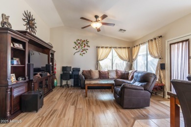 Beautiful single story home with relaxing, idyllic backyard on a on The Golf Club At Johnson Ranch in Arizona - for sale on GolfHomes.com, golf home, golf lot