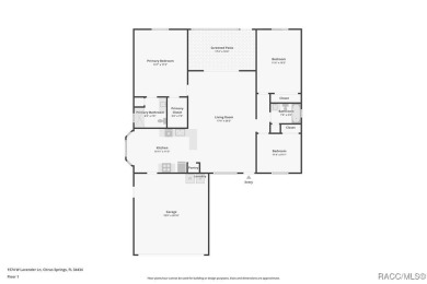 Located in the heart of Citrus Springs, 1574 W Lavender Lane on Citrus Springs Country Club in Florida - for sale on GolfHomes.com, golf home, golf lot