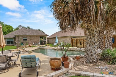 Beautiful POOL w/water features & even 3-Palm Trees for that on Mill Creek Golf Club in Texas - for sale on GolfHomes.com, golf home, golf lot