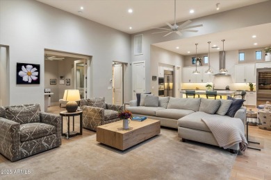 Built in 2020 by Camelot Homes, this original-owner residence in on Sanctuary Golf Course At WestWorld in Arizona - for sale on GolfHomes.com, golf home, golf lot