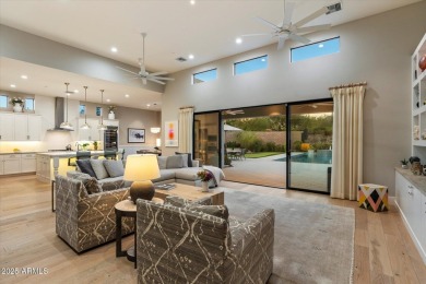 Built in 2020 by Camelot Homes, this original-owner residence in on Sanctuary Golf Course At WestWorld in Arizona - for sale on GolfHomes.com, golf home, golf lot