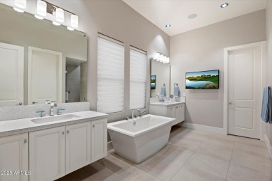 Built in 2020 by Camelot Homes, this original-owner residence in on Sanctuary Golf Course At WestWorld in Arizona - for sale on GolfHomes.com, golf home, golf lot