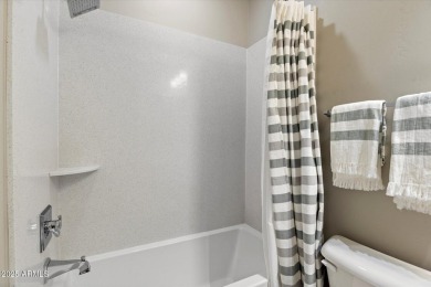 Built in 2020 by Camelot Homes, this original-owner residence in on Sanctuary Golf Course At WestWorld in Arizona - for sale on GolfHomes.com, golf home, golf lot