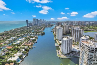 Enjoy stunning Intracoastal views from this bright and spacious on Turnberry Isle Resort and Club in Florida - for sale on GolfHomes.com, golf home, golf lot