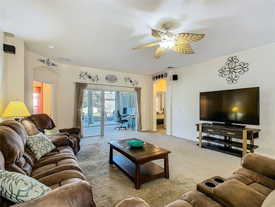 Melody model set on a water view lot in the heart of Solivita on Stonegate Golf Club in Florida - for sale on GolfHomes.com, golf home, golf lot