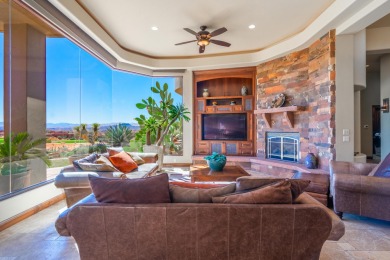 This is definitely a WOW home with STUNNING VIEWS of two on Entrada at Snow Canyon in Utah - for sale on GolfHomes.com, golf home, golf lot