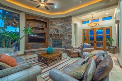 This is definitely a WOW home with STUNNING VIEWS of two on Entrada at Snow Canyon in Utah - for sale on GolfHomes.com, golf home, golf lot