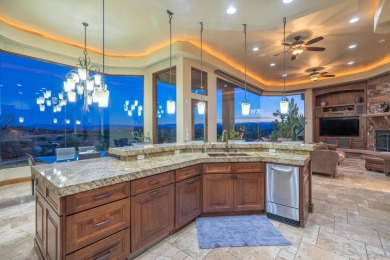 This is definitely a WOW home with STUNNING VIEWS of two on Entrada at Snow Canyon in Utah - for sale on GolfHomes.com, golf home, golf lot