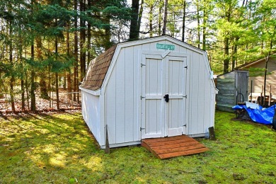 Step into rustic charm with this almost all-knotty pine interior on Birch Pointe Golf Club in Michigan - for sale on GolfHomes.com, golf home, golf lot