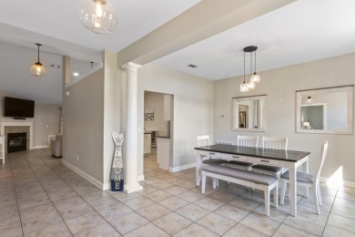 Nestled on an oversized lot, this single-level brick home in on Santa Rosa Golf and Beach Club in Florida - for sale on GolfHomes.com, golf home, golf lot